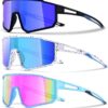 3PACK Kids Sunglasses for 6-14 Boys,